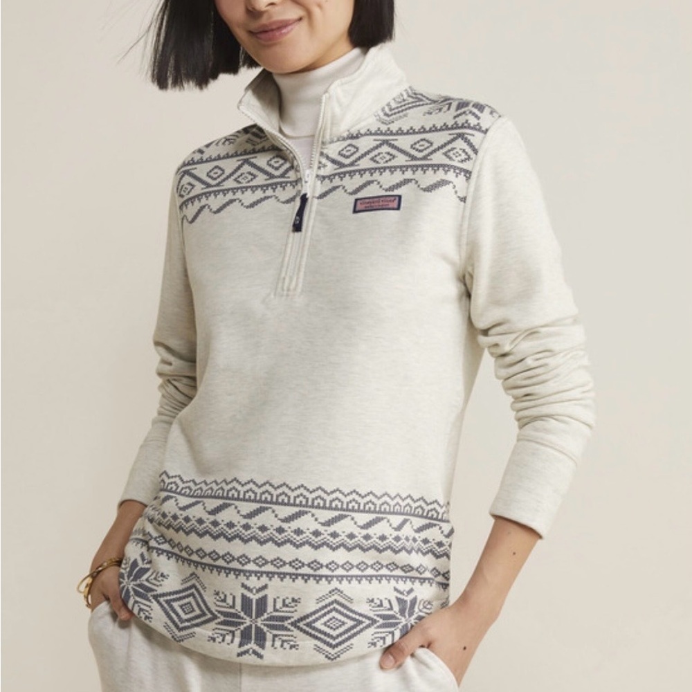 Vineyard Vines Fair Isle Dreamcloth Relaxed Shep Shirt size S